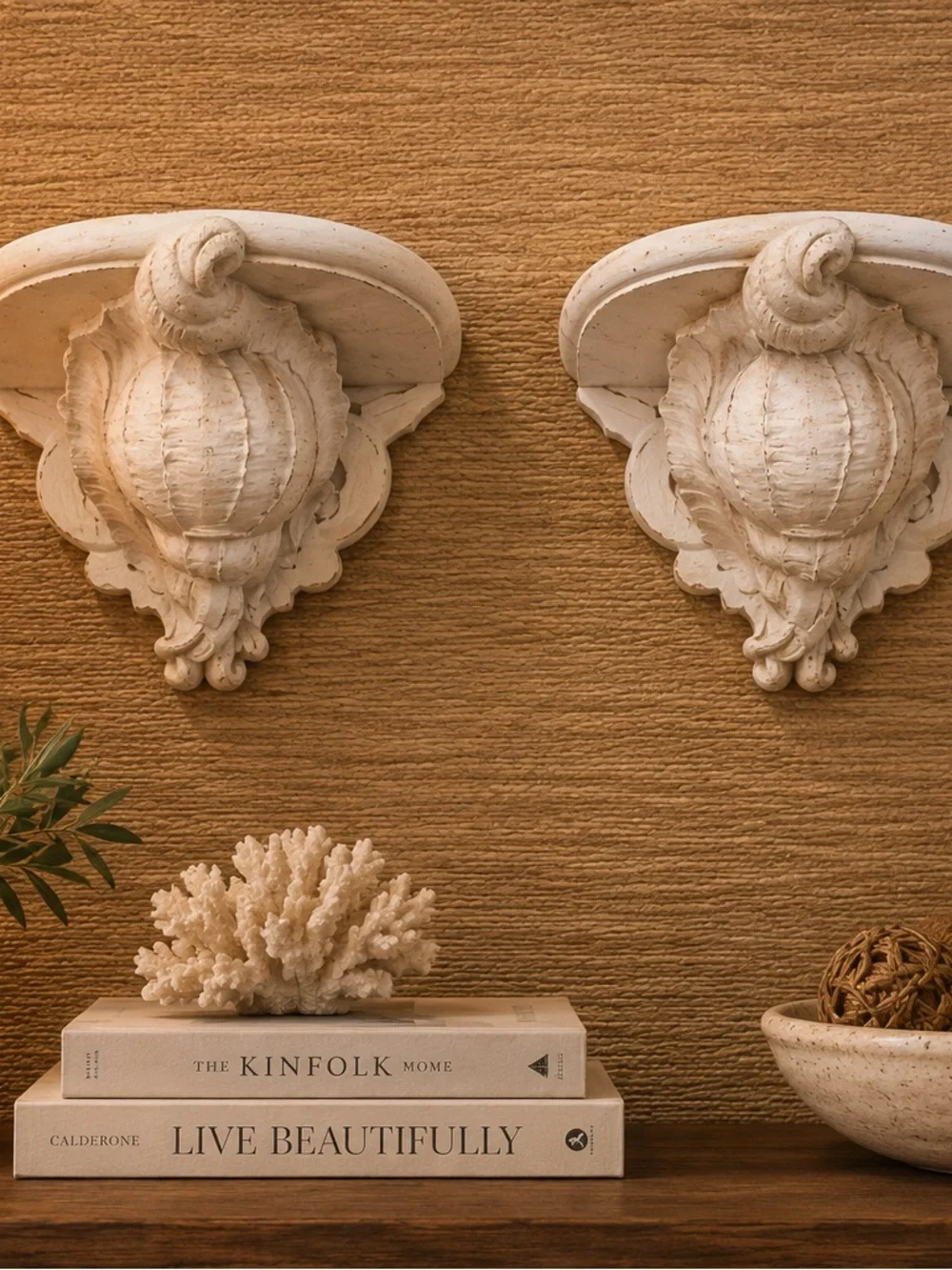 Decorative Wall Corbels in Cream - Classic Home Accent